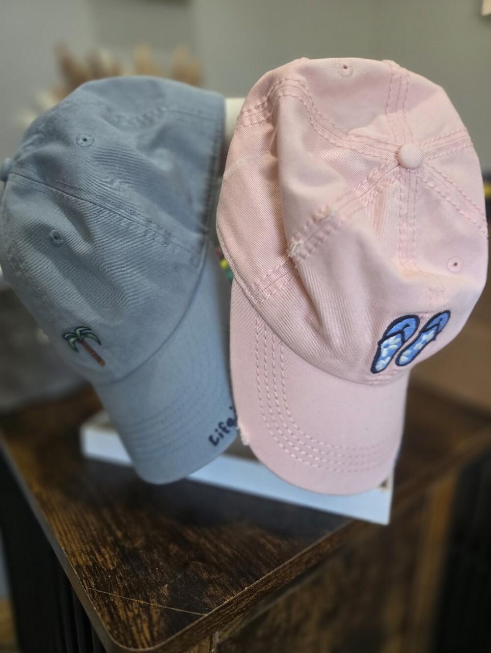 Life is good hats- Both Hats Included; Palm Tree And Flip Flops